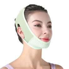 Face Slimming Strap Double Chin Reducer V Line Lifting Belt for Women and Men Green