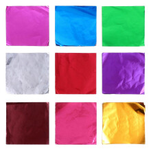 900Pcs Chocolate Wrappers Candy Wrappers Aluminium Foil Packaging Paper 9 Colors