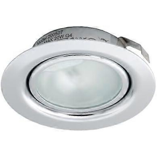 Lighting 12v 20w halogen recessed downlight chrome warm white low voltage (Driver Required)
