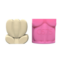 Silicone Flower Pots Mold Succulent Planter Cement Clay Mould