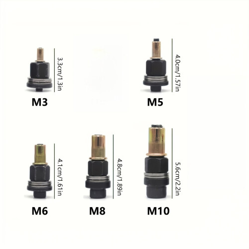 Hand Rivet Nut Setter With Multiple Mandrels Manual-7Pcs 1