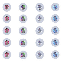 25 Pcs LED Coaster Round Flash Cup Mat Sticker Lights for Wine Liquor , Drinks Party, Bar Party