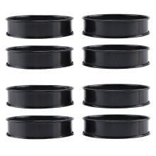 8Pack Crumpet Rings NONSTICK English Muffin Rings 4 Inch - Stainless Steel Double Rolled Tart Rings
