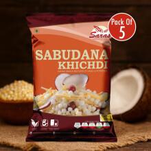 Saras Sabudana Khichdi 200g 5 Packs | Traditional Fasting Snack Mix