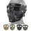 Μάσκα τακτικής πλήρους προσώπου, στρατιωτικού σχεδιασμού για Airsoft & Paintball, 8