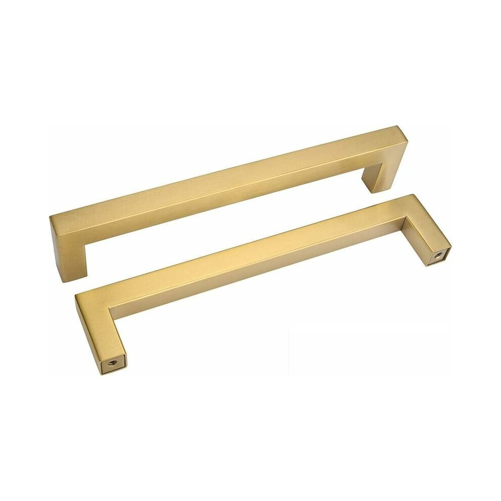 Chic Design Meets Durability With Champagne Bronze Cabinet Pull, Square Cabinet Handles, Anti-Oxidant Process Ensures Longevity, Includes Two Standard 9554910060629