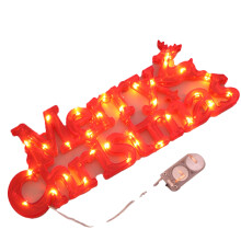 Letrero luminoso con letras para Navidad, decoración a pilas que ofrece una aplicación versátil para cualquier espacio, fácil de instalar.