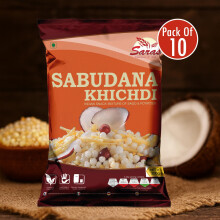 Saras Sabudana Khichdi 200g 10 Packs | Traditional Fasting Snack Mix