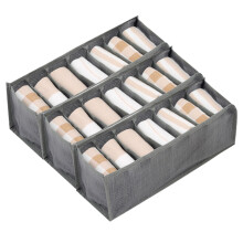 Organisateur de vêtements pour armoire, rangement pliable à compartiments de tiroir, gain de place pour chaussettes et sous-vêtements (3 pièces)
