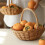 Large Wicker Basket with Handle for Picnic, Shopping and Kitchen Storage, Rustic Handmade Design 3
