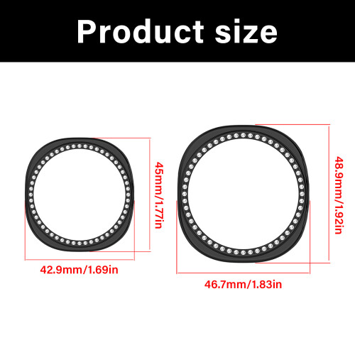 Watch Housing Case Protector Frame Bumper Cover for-Clear 40mm 2