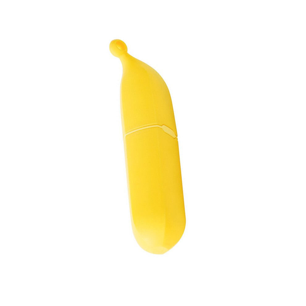 Banana Shaped Rapid Replace Adhesive Grooming Tool For-Yellow