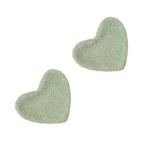 Dessous de verre polyvalents en forme de cœur,-Vert Matcha
