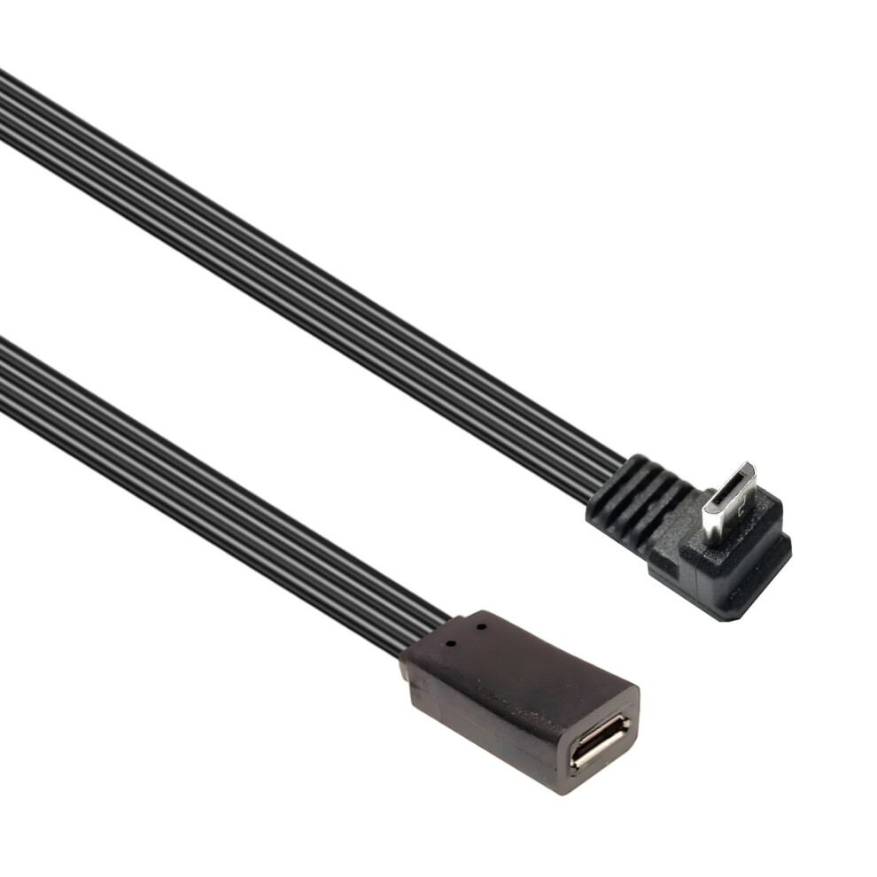 90 Degree Angled Microed Usb Extension Cable-0.2M V8up To V8f 7709000226467