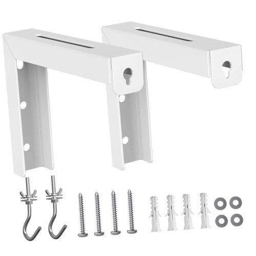 Projector Screen Wall Mount Bracket with Ceiling Hook, Adjustable Heavy Duty Universal Fit