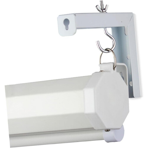 Projector Screen Wall Mount Bracket with Ceiling Hook, Adjustable Heavy Duty Universal Fit 2