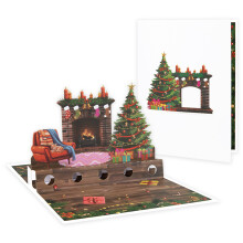Popup Christmas Greeting Card Handmade 3D Holiday Surprise for Friends and Family