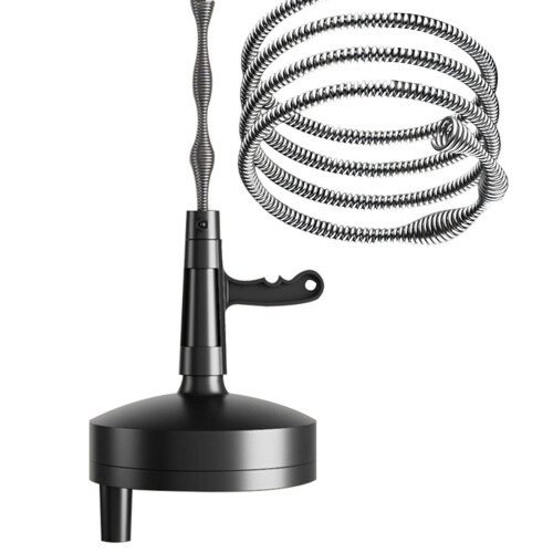 Manual Drain Augers Featuring Durable Flexible Spring-3 meters 1
