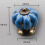 Vintage Drawer Handles, 8pcs Pumpkin Shaped Cabinet Pulls, Ceramic Knobs for Closet with Single Hole for DIY Installation 6