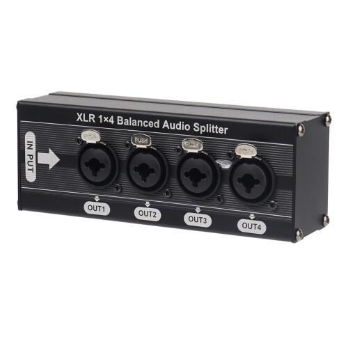 Professional Sound Splitter 1 In 4 Out Electrical Isolation