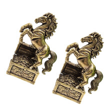 Metal Horse with Treasure Box Miniature Sculpture for Home-2