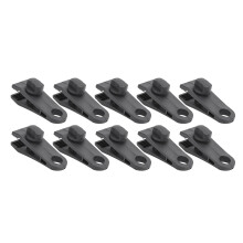 Presilhas para toldo de camping com trava reforçada, suportes para lona resistentes às intempéries com encaixe em formato de engrenagem, forte