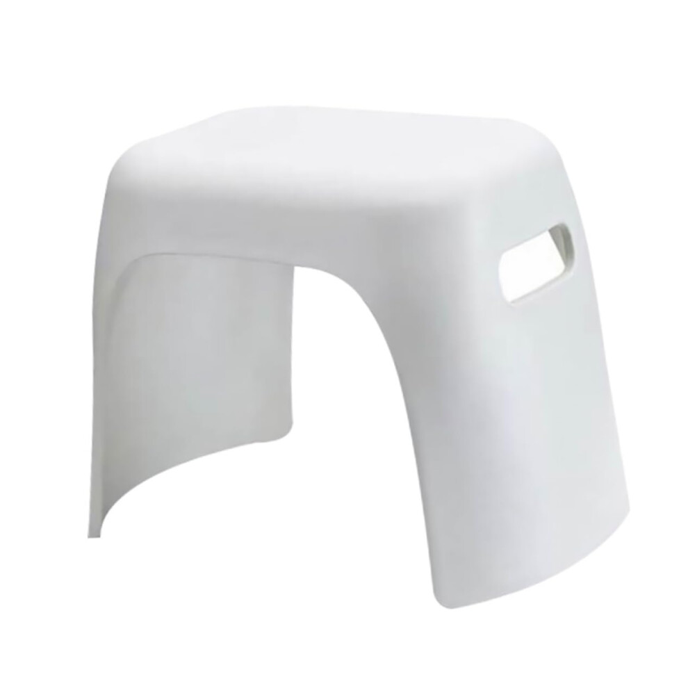 Children AntiSkid Bathroom Plastic Stool Footrest for Boys and Girls White Large Seat-image-OPC-PNNXTJJ-NEW