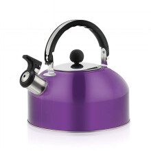 Whistling Tea Kettle 3L Stainless Steel Fast Boiling for Gas Hob and Induction, Red FlipUp Spout