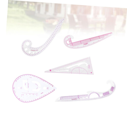 Sewing Pattern Cutting Ruler Set with Curve Measuring Tools for Tailoring and Dressmaking 2