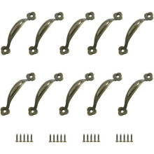 Puxadores decorativos em bronze para revitalizar móveis clássicos, design ergonômico, puxadores de gaveta em liga de zinco maciço que aprimoram a