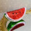 Décoration de Fruits en verre, Figurine de pastèque à 6