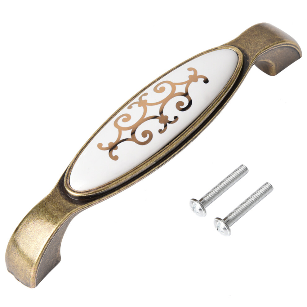 Cabinet Hardware Pulls For Kitchen Cabinets, Stylish Ceramic And Zinc Alloy Drawer Pulls Easy Installation For Furniture, Decorative Bronze Drawer Pul 9554910065907