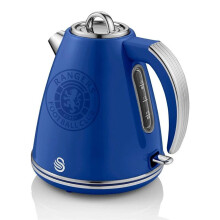 Swan Rangers Retro Jug Kettle 3000W 1.5 Litre Stainless Steel - Blue