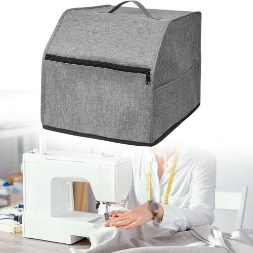 Sewing Machine Dust Cover Oxford Fabric Foldable Protective Case for Overlock Serger (Grey) 2