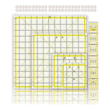 Clear Acrylic Quilting Ruler Square Template for Fabric Cutting Sewing and Craft Projects