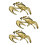 Metal Crabs Statue Figurines Home Decorations Crabs Sculpture-B 1