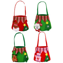 Bolsas de regalo navideñas reutilizables, amplias y resistentes, ideales para regalos pequeños, dulces, manzanas, envoltorios de regalo,