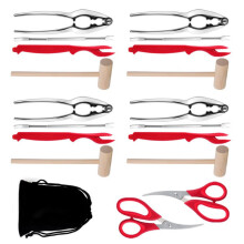 Pack of 19 Food Grade Seafood Tool Set Efficient for Crabs