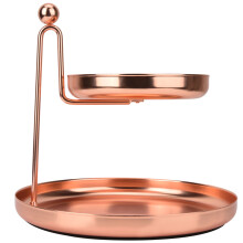 Skedstöd i gyllene rostfritt stål, vertikal slevhållare för soppskedar, köksredskapsorganisatör elegant design, giftfri miljövänlig finish