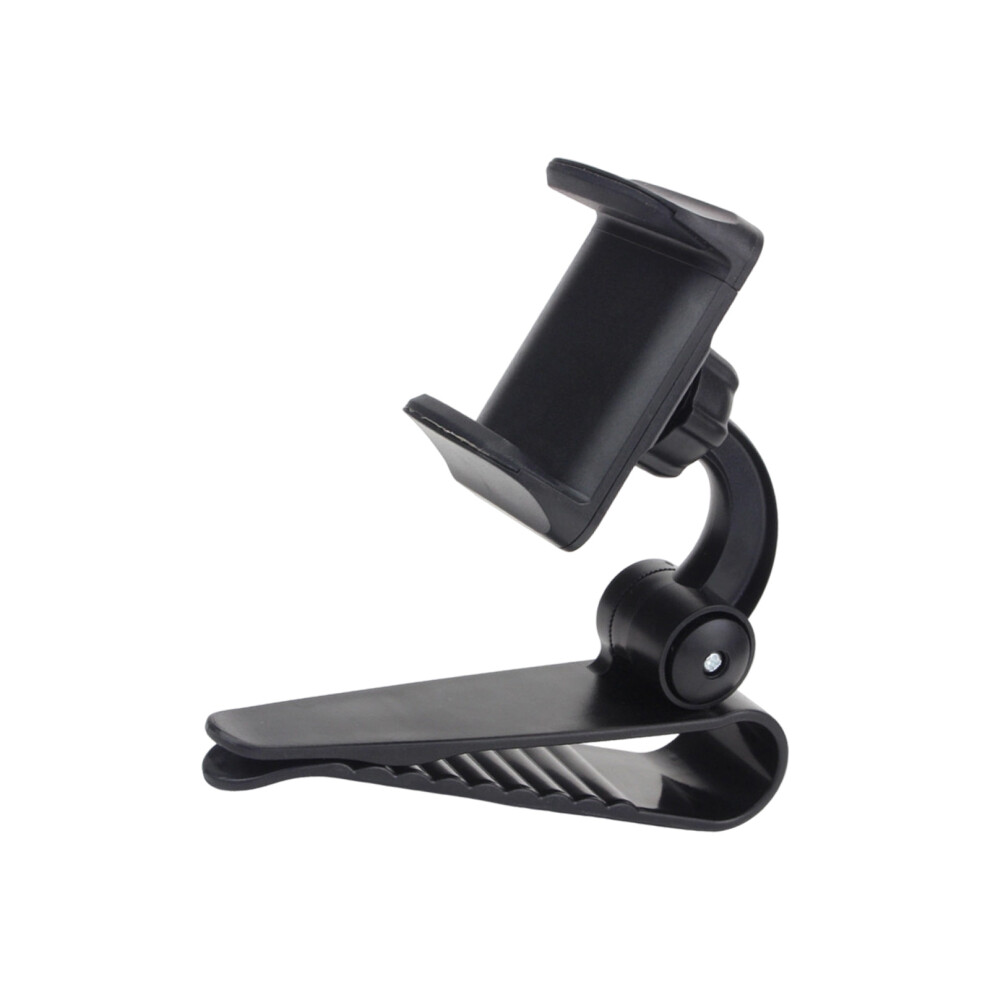 Quick Installation Sunvisor Mount Rotatable Clip On Stand- Black 7704000451499