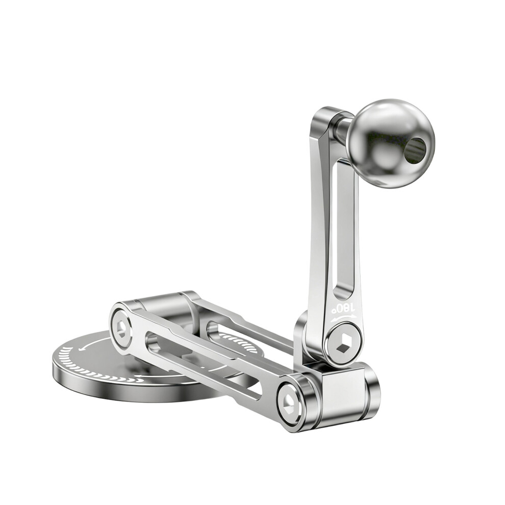 360 Rotatable 17Mm Ball Joint Adhesive Base Phone Holder- Silver 7704000451697