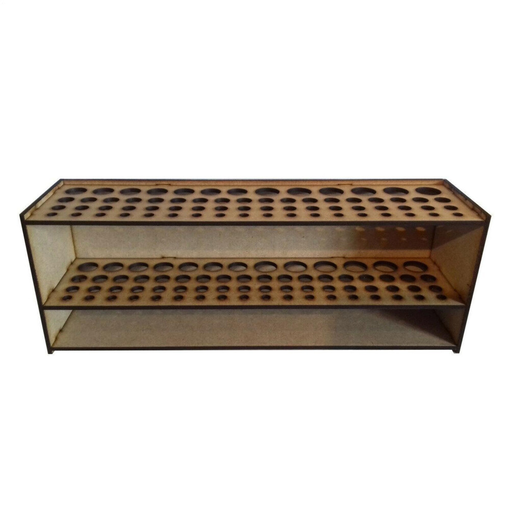 Brush Holder Wooden 67Hole Large Capacity Makeup Brush Organizer for Pencils Markers Tools
