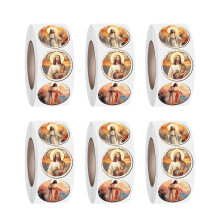 6 Rolls Bible Theme Sticker for Decorating Journals Cups and