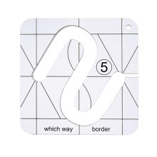 Acrylic Sewing Ruler Set with Patchwork Feet for Quilting, Tailoring, Cutting, Drawing, Crafting
