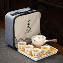 Gongfu Tea Set 360 Rotation Chinese Porcelain Tea Maker with Infuser for Puer and Flower Tea