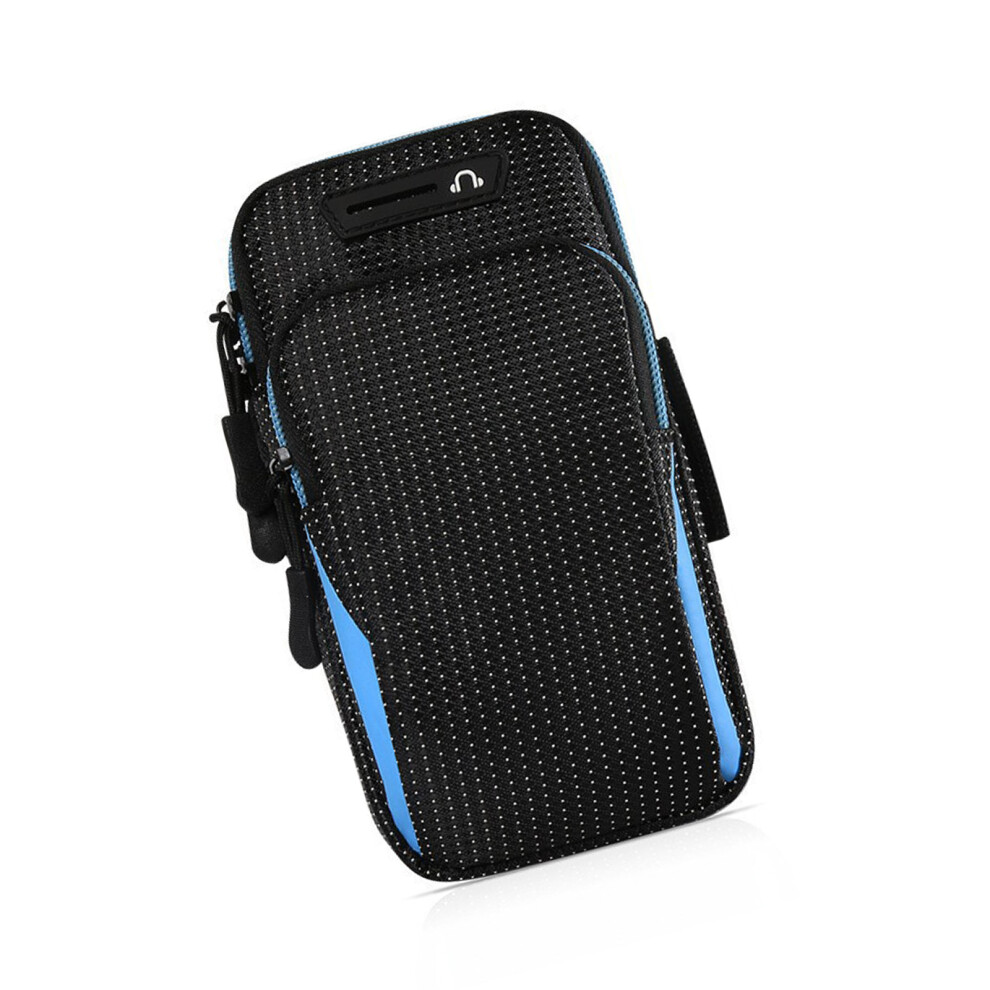 Secure Sports Armband Phone Carriers Sweatproof Breathable- Blue 7704000453134