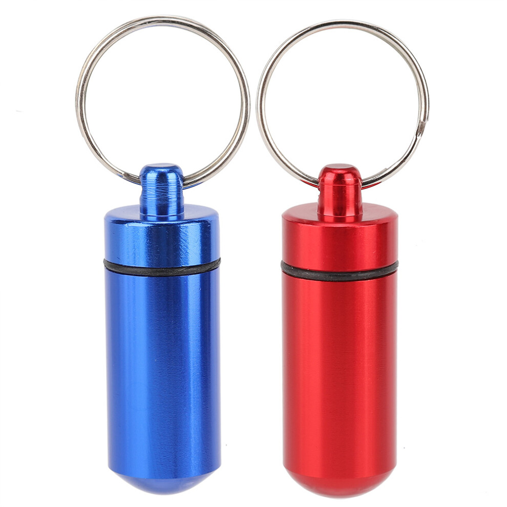 Keychain Attachment Pill Bottle, Portable Pill Case Discreet And Stylish Versatile Usage (2Pcs)