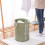 Decorative Grey Fabric Cube, Multi-Application Home Essentials Bin For Portable Organizer With Handles, Collapsible Waterproof Laundry Hamper And Larg 6