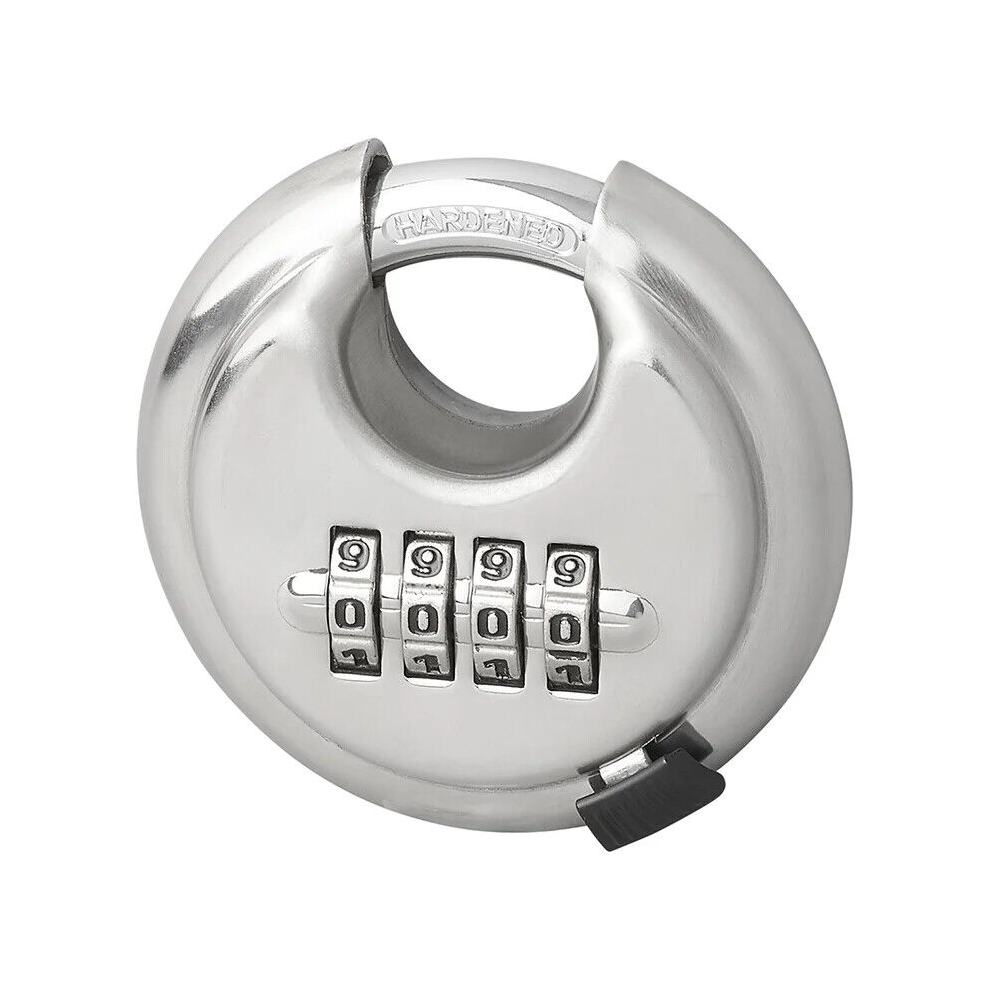 Stainless Steel Padlock With Weather-Proof Cover, Enclosed Shackle Design For Robust Security Of Storage Units, Fences, Garages, Sheds, Trailers, Outd 9554910075746