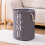 Decorative Grey Fabric Cube, Multi-Application Home Essentials Bin For Portable Organizer With Handles, Collapsible Waterproof Laundry Hamper And Larg 8